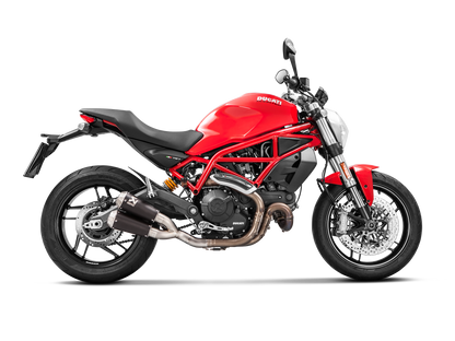 Akrapovič Uitlaat - Ducati Monster 797/797+/659 2017-2020 | Scrambler Café Racer 2017-2020 | Scrambler Icon/Urban Enduro/Classic/Full Throttle 2015-2020 - Slip-On Line (Titanium) - Motor Accessoires