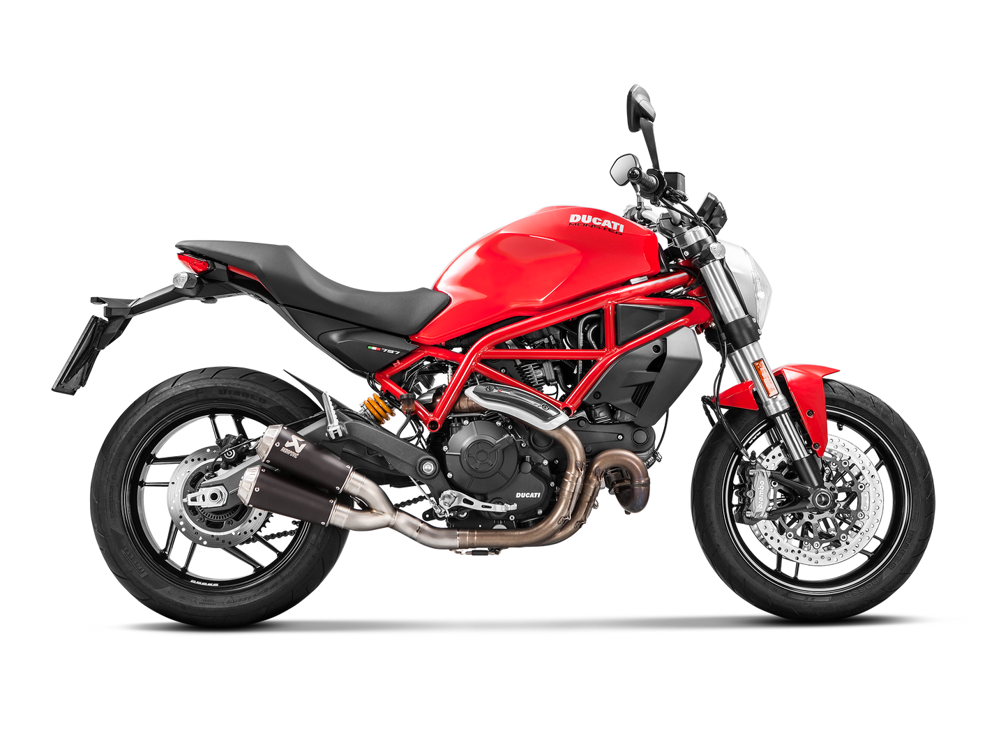 Akrapovič Uitlaat - Ducati Monster 797/797+/659 20 & meer - Slip-On Line (Titanium)