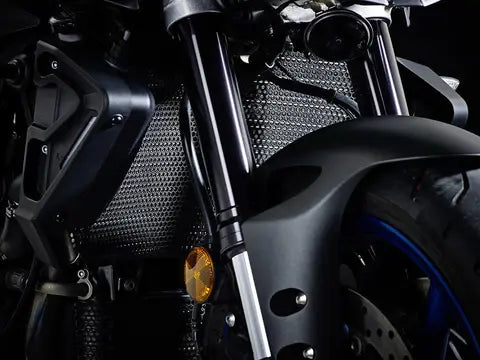 Radiator/oliekoeler cover set zwart Evotech Performance Yamaha MT-10 SP '16-21
