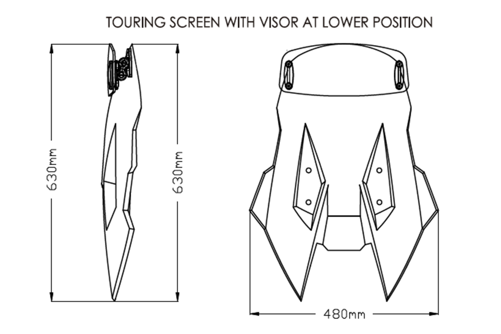 Vervangingsruit Touring Met Opzetruitje Licht Getint Puig Suzuki Dl1050/Xt '20-