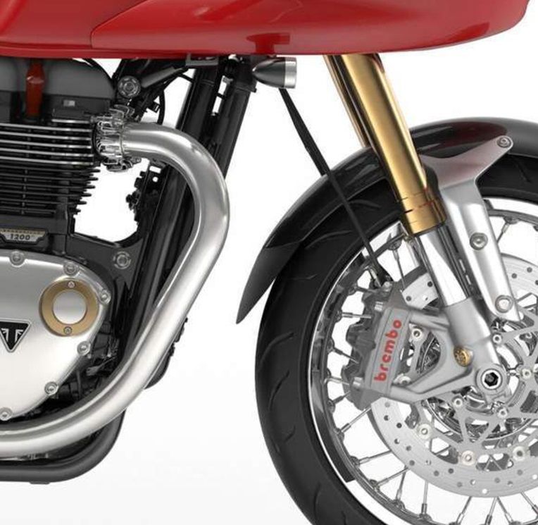 Voorspatbord Verlenger Zwart Puig Triumph Thruxton 1200R '16- / Rs '20-