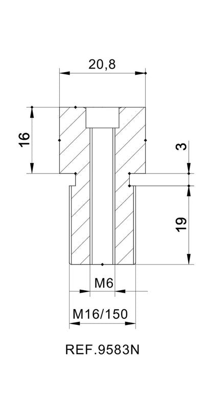 Stuureind adapter Puig links/rechts diverse Yamaha modellen
