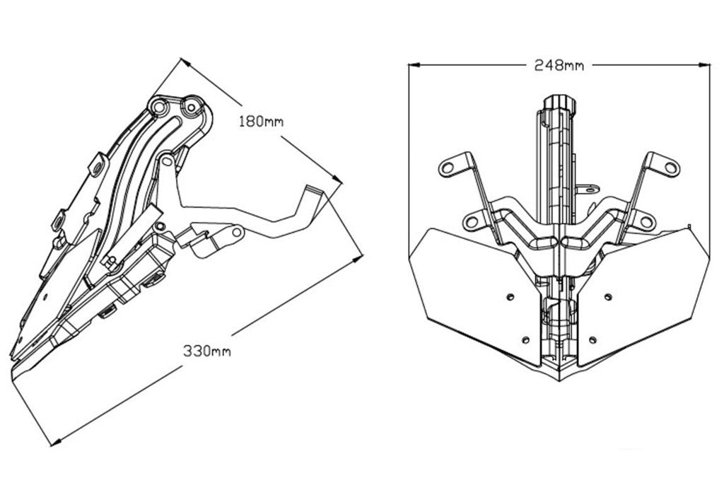 Ruitversteller Voor De 9377 Puig Ruit Yamaha Mt-09 / Sp '17-