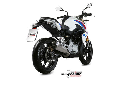 MIVV Uitlaat - BMW G310R 2016-2026 - Delta Race - Zwart RVS / RVS