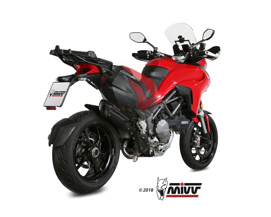 Mivv Suono Steel Black Rvs Demper Ducati Multistrada 1200/1260 Zonder E Keur