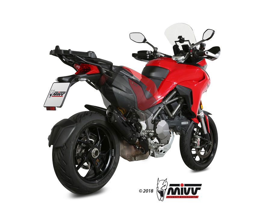 Mivv Suono Steel Black Rvs Demper Ducati Multistrada 1200/1260 Met E Keur