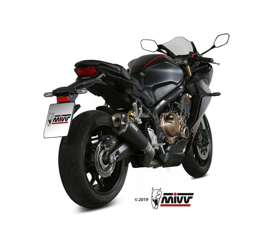 Mivv Rvs Systeem Met Delta Race Black Honda Cbr650R '19-23