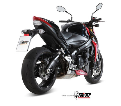 Mivv Double Gun Zwart Rvs Demper Suzuki Gsx-S1000 / F '15-20