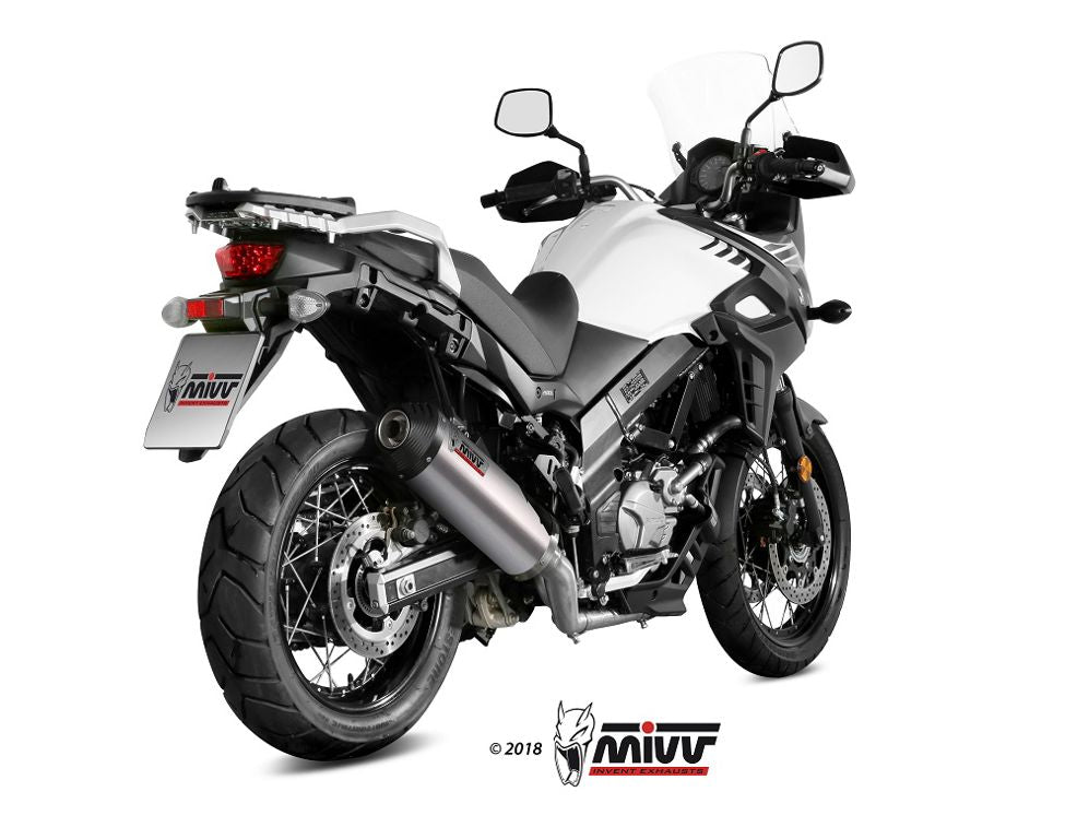 Mivv Oval Titanium Demper Met Carbon Cap Suzuki Dl650 '17-