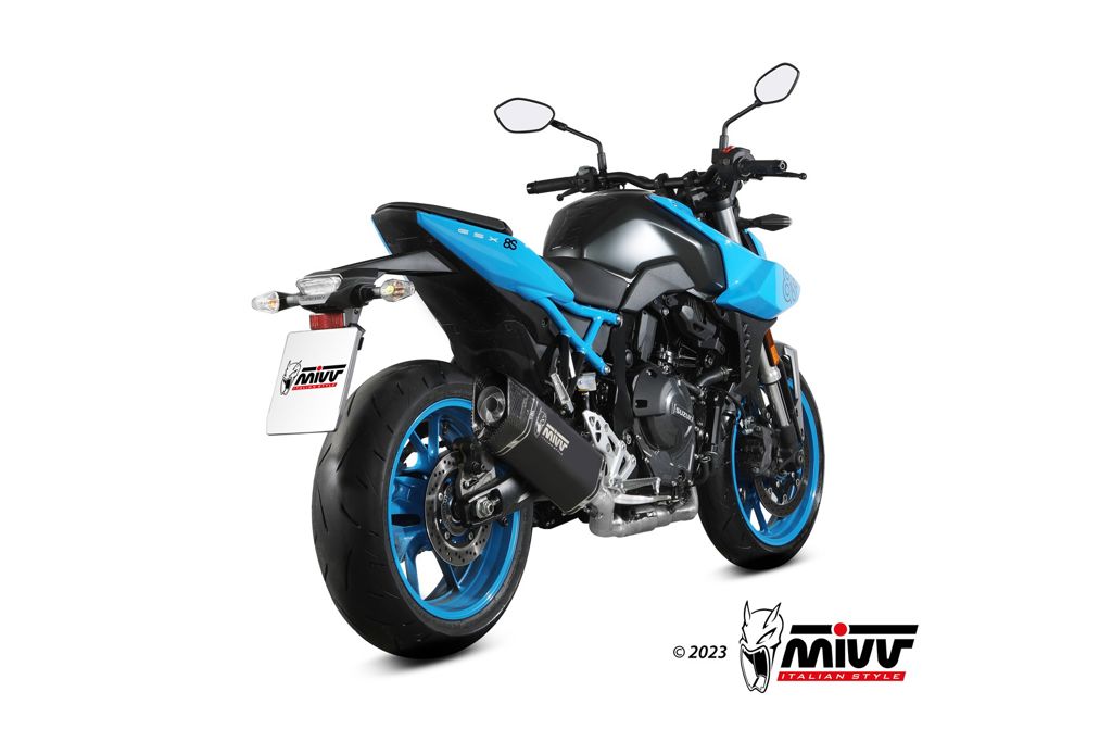 Mivv Compleet Systeem Met Sr-1 Zwart Rvs Demper Suzuki Gsx-8S '23-'24