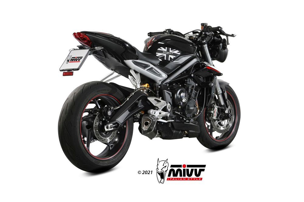 Mivv Delta Race Black Triumph Street Triple 660S / 765R / S / Rs '17-