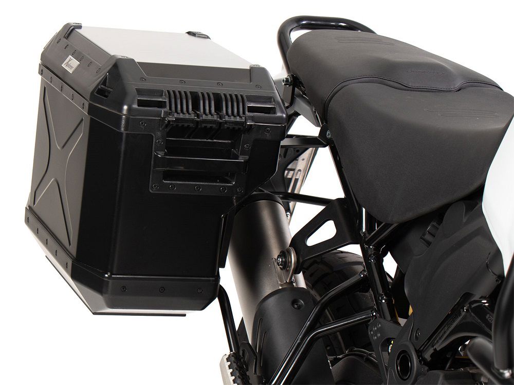 Kofferset Hepco&Becker - Rek En Zwarte Xplorer 'Cutout' Koffers Ducati Desertx Rally '24-