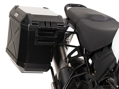 Kofferset Zwart Hepco&Becker 'Cutout' Met Zwart Rek En Xplorer Koffers Ducati Desertx '22-
