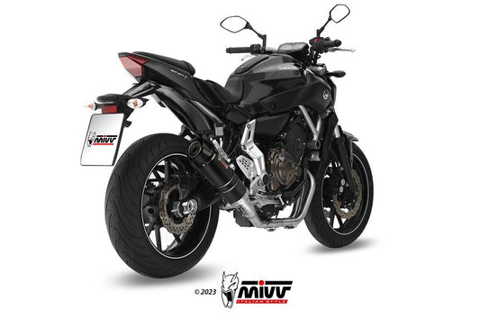 MIVV 2-1 systeem met high level carbon GP demper Yamaha MT-07 '14-23