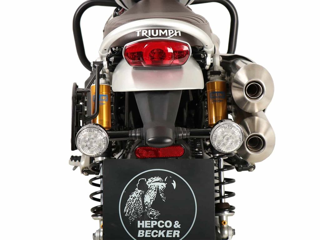 C-Bow tasdrager links zwart Hepco&Becker Triumph Scrambler 1200 XC '19-23