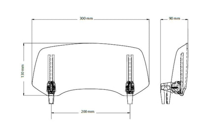 Opzetruit Model 2.0 "Clip-On" Puig 300X130Mm