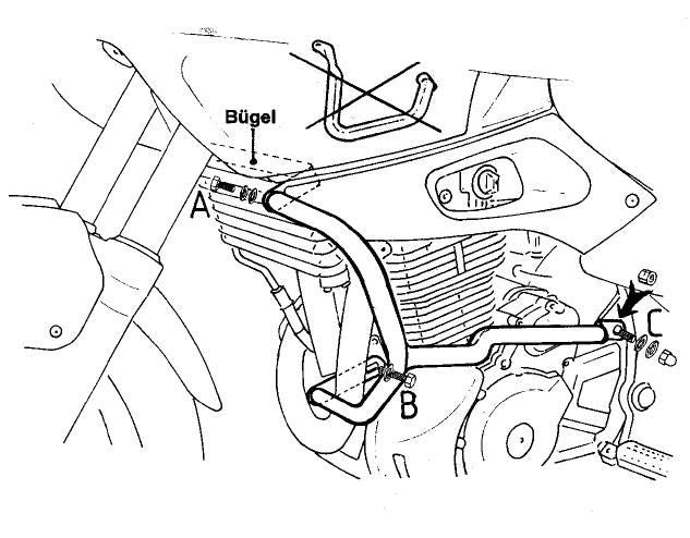 Valbeugel Zwart Hepco&Becker Voor Suzuki Xf650 Freewind '97-02