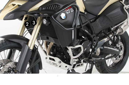 Valbeugel Zwart (Tank) Hepco&Becker Voor Bmw F800Gs Adventure '13-18 (Montage Op Bmw Beugel)