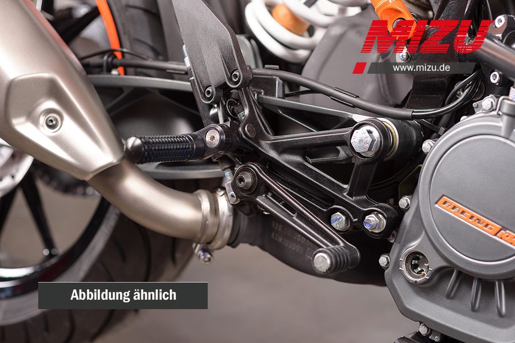 Verstelbare Flex voetsteunen voorzijde 33mm MIZU div Ducati / KTM / Husqvarna / Suzuki / Voge