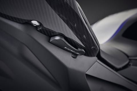 Afdekplaatjes duo voetsteunen Evotech Performance Yamaha R7 '22-