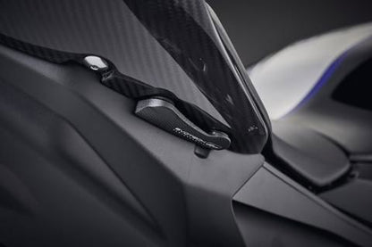 Afdekplaatjes duo voetsteunen Evotech Performance Yamaha R1M '20-
