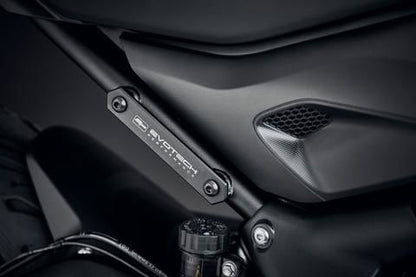 Afdekplaatjes duo voetsteunen Evotech Performance Triumph Trident 660 '25