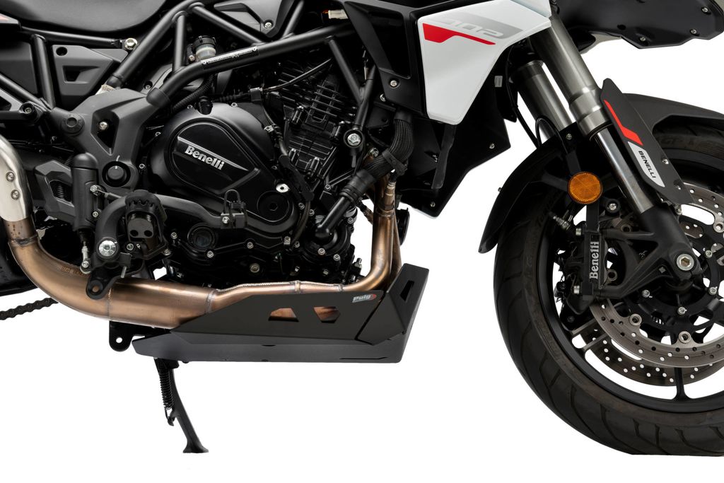Carterplaat Zwart Aluminium Puig Benelli Trk 702 / X '23-