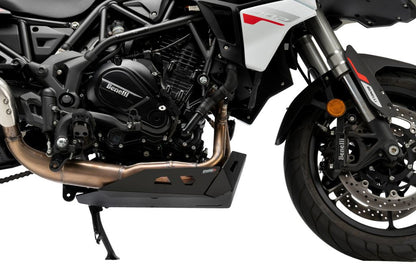 Carterplaat Zwart Aluminium Puig Benelli Trk 702 / X '23-