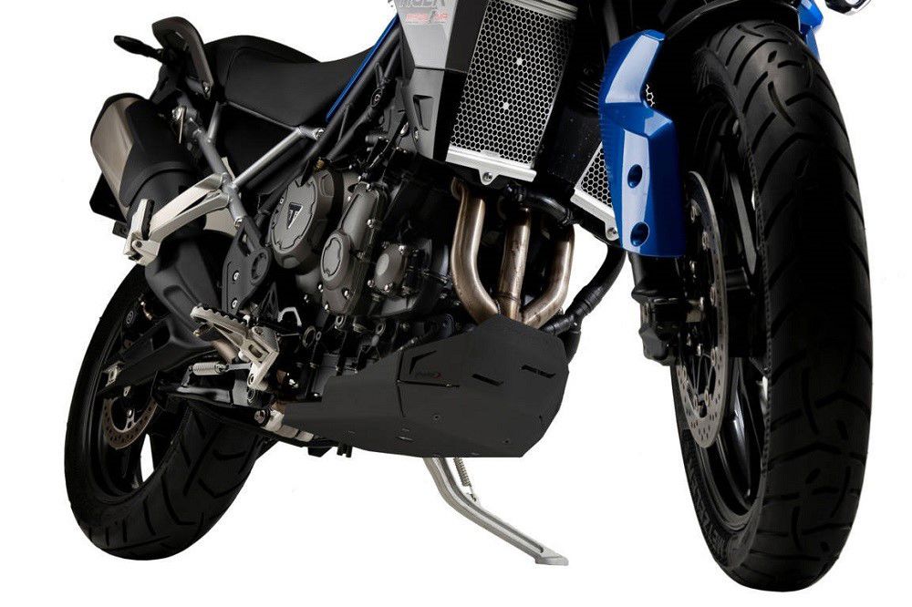 Carterplaat Zwart Aluminium Puig Triumph Tiger 900 Modellen