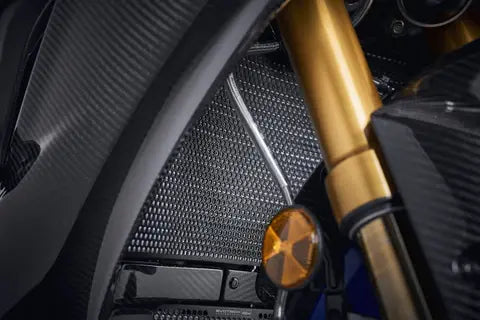 Radiatorcover zwart Evotech Performance Yamaha R1 '20-