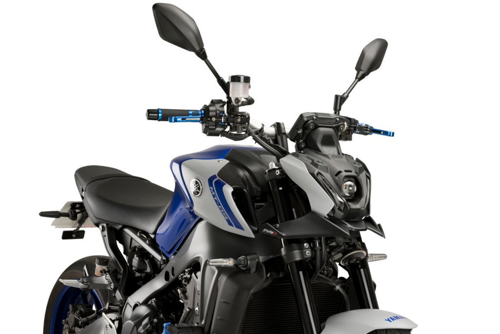 Puig Naked Front Spoiler - Yamaha MT-09 2021-2023 - Carbon Look / Mat Zwart