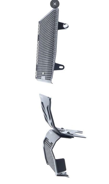 Radiator/Oliekoeler/Engine Guard Cover Set Zwart Evotech Performance Ducati Hyperstrada / Hypermotard 939/Sp '16-18