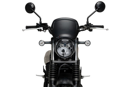 Front plate Puig Honda CL500 '23- carbon look