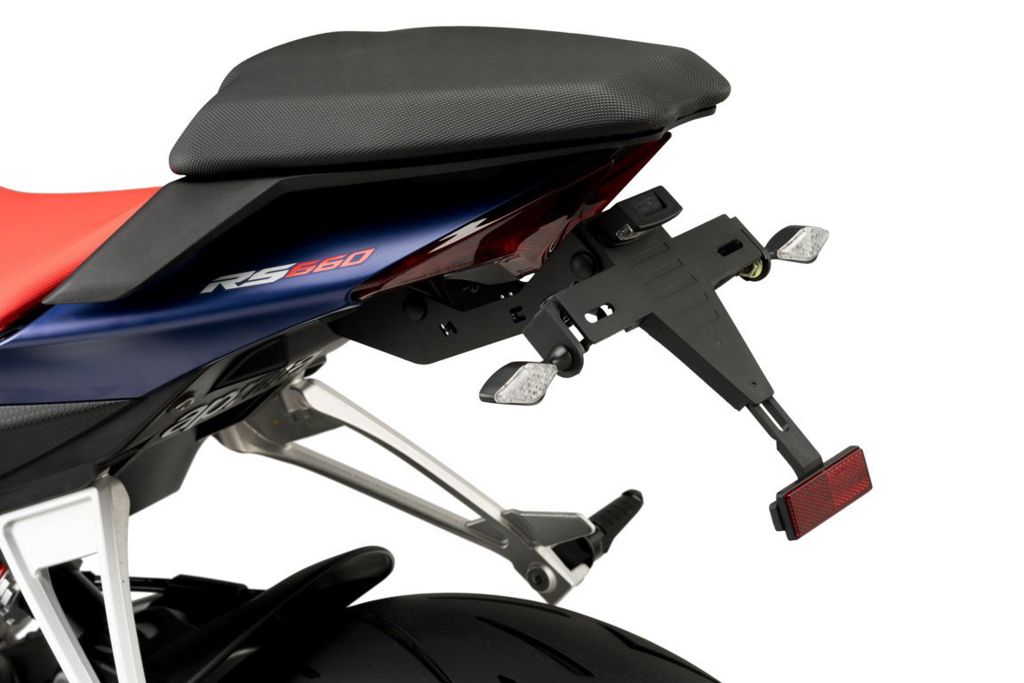 Kentekenplaathouder Zwart Puig Aprilia Tuono 660 / Rs660 '21-