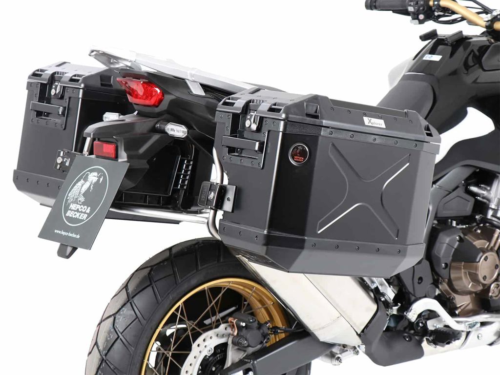 Kofferset Hepco&Becker 'Cutout' Met Rvs Rek En Xplorer Koffers Honda Crf1100L Africa Twin Adventure Sports '20-23