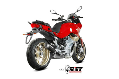 MIVV Uitlaat - Moto Guzzi V100 Mandello 2022-2023 - GP PRO - Carbon / Titanium