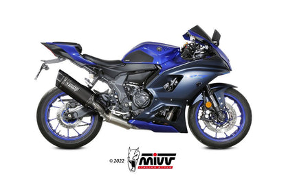 Mivv Systeem Met Sr-1 Zwart Titanium Demper Voor De Yamaha R7 '22-