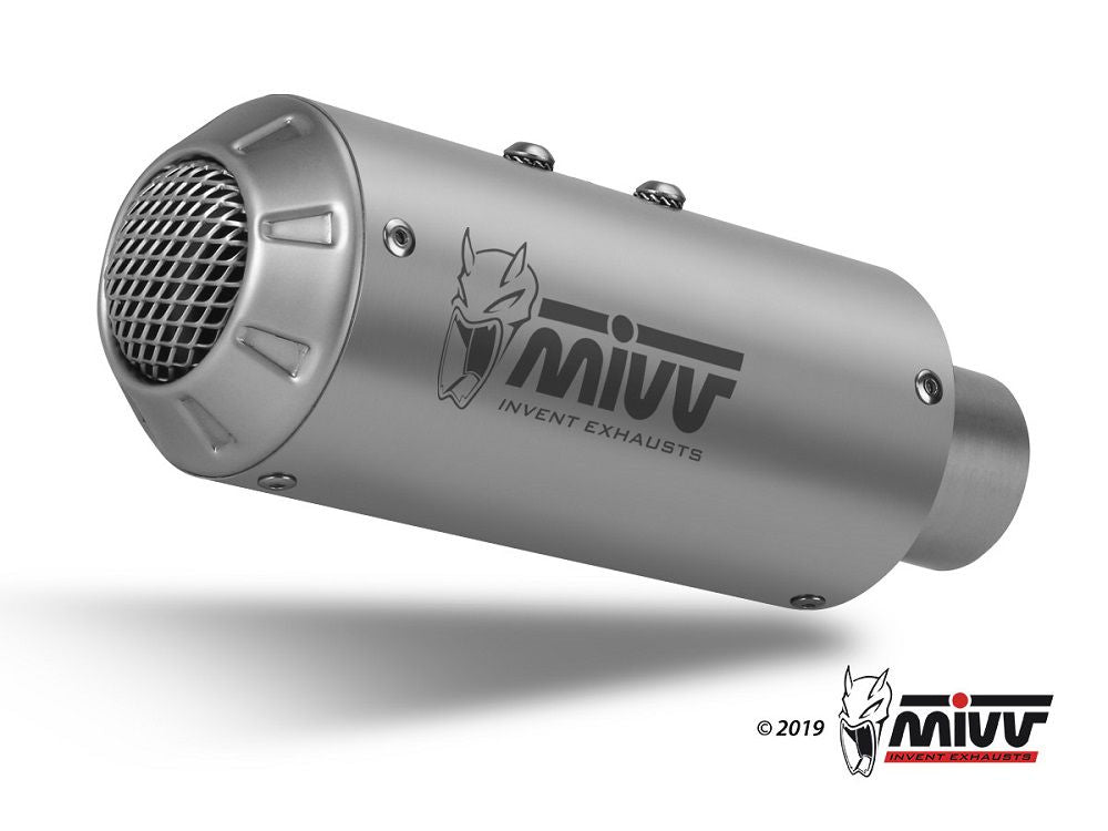 Mivv Systeem Met Mk3 Rvs Kawasaki Ninja 650 / Z650 '23- (2 Lambdas)