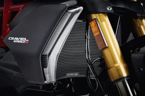 Radiator/Oliekoeler Cover Set Zwart Evotech Performance Ducati Diavel 1260 '19-