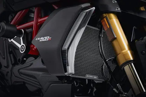 Radiatorcover Zwart Evotech Performance Ducati Diavel 1260 '19-