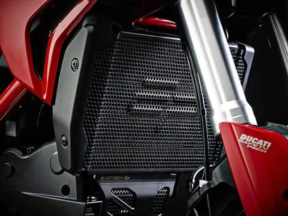 Radiatorcover zwart Evotech Performance Ducati Hyperstrada 821 '13-15