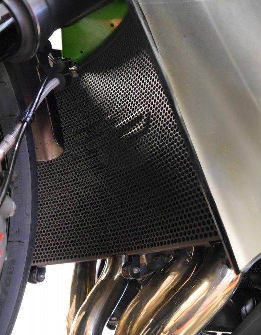 Radiatorcover zwart Evotech Performance Kawasaki H2 SX SE+ ’19-