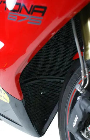 Radiatorcover Zwart Evotech Performance Triumph Daytona 675 '13-17