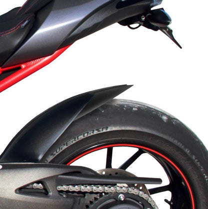 Achterspatbord verlenger mat zwart voor het originele spatbord Triumph Speed Triple 1050 / R / RS