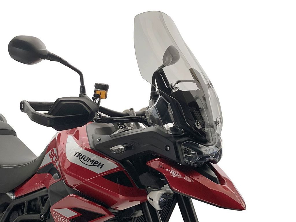 WRS Touring Windscherm - Triumph Tiger 850 Sport 2021-2026 | Tiger 900 2020-2023 en meer - Licht Getint / Transparant