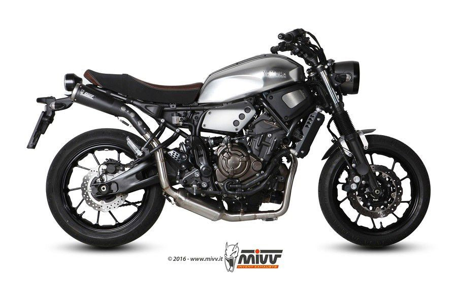Mivv 2 In 1 Compleet Systeem Met Zwarte High Level Rvs Ghibli Demper Yamaha Xsr700 '16-