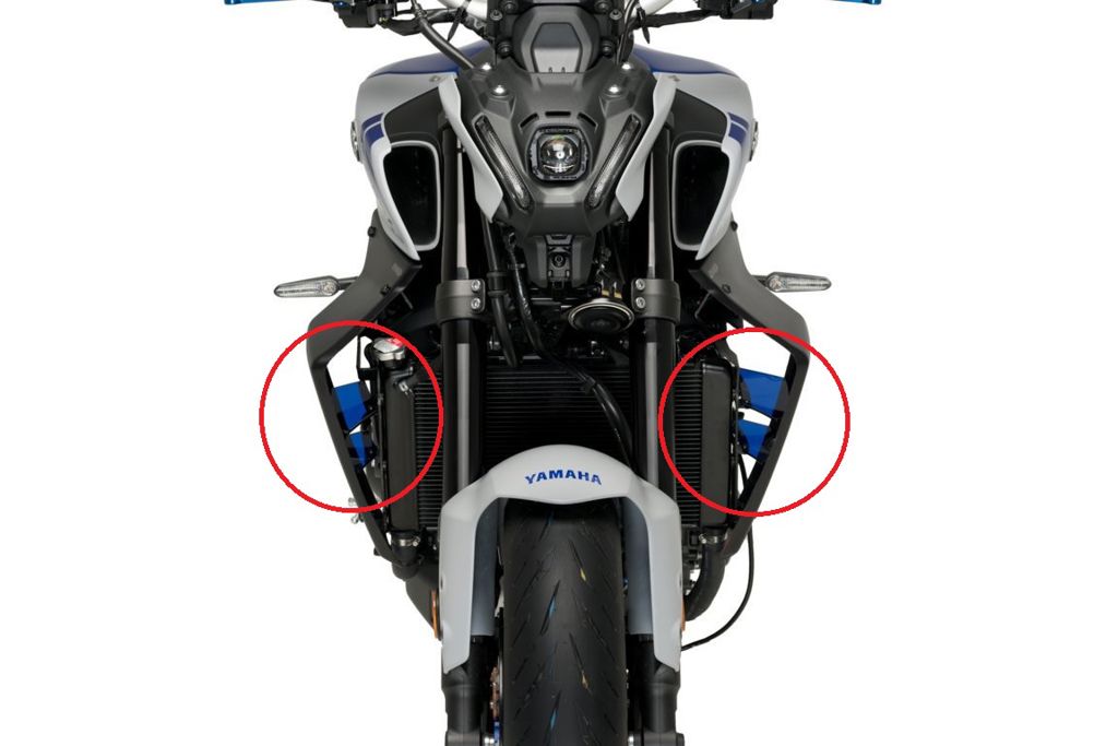 Puig Downforce Zijspoilers - Yamaha MT-09 2021-2023 | MT-09 SP 2021-2023 - Zwart / Rood en meer