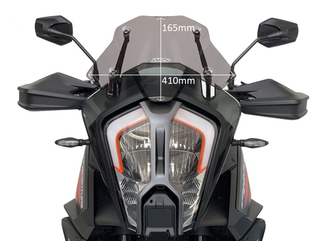 WRS Vervangingsruit - KTM 1290 Super Adventure R 2021-2024 | 1290 Super Adventure S 2021-2024 - Sport - Donker Getint / Transparant