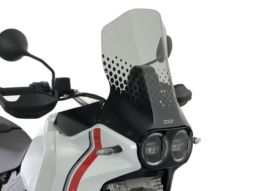 WRS Vervangingsruit - Ducati DesertX 2022-2025 | DesertX Rally 2024-2026 - Caponord - Licht Getint / Transparant