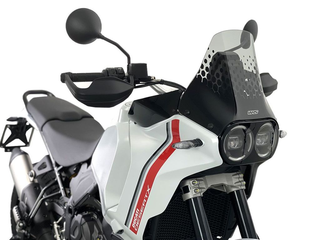WRS Vervangingsruit - Ducati DesertX 2022-2025 | DesertX Rally 2024-2026 - Enduro - Licht Getint / Zwart